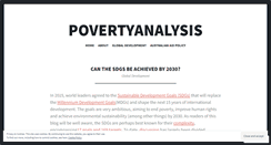 Desktop Screenshot of povertyanalysis.com