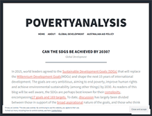 Tablet Screenshot of povertyanalysis.com